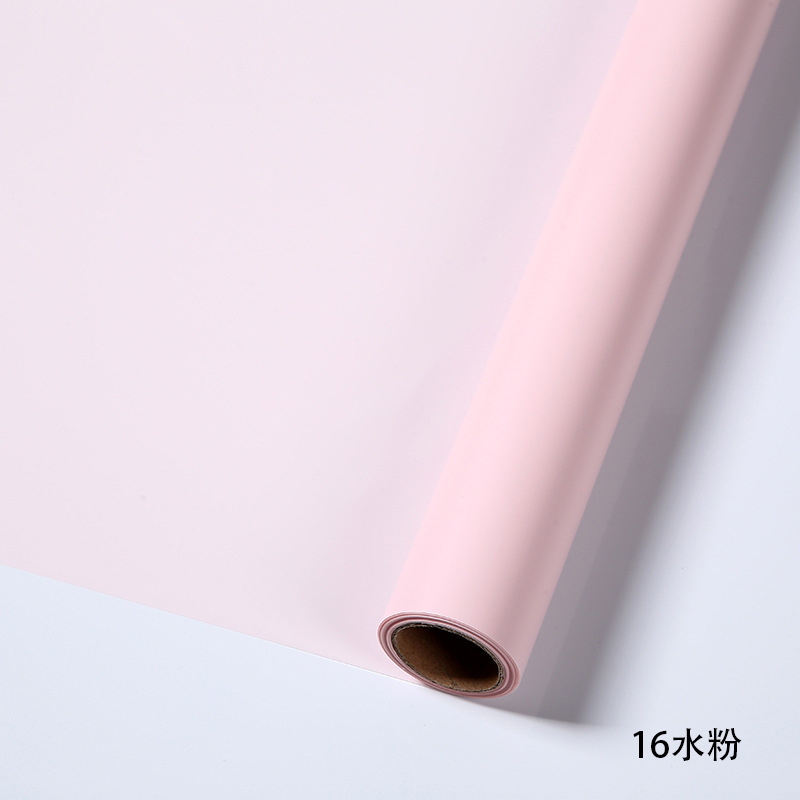 Liziran regalo Flor de papel de embalaje ramo floral flor tienda de embalaje material impermeable coreano rollo de papel liso al por mayor