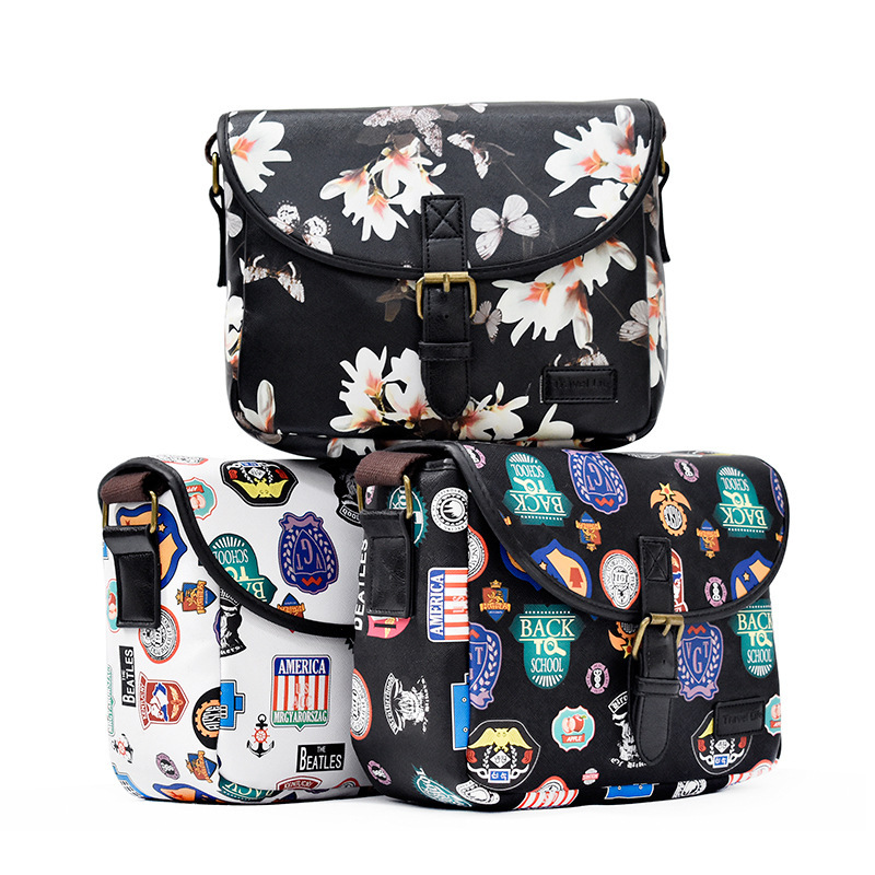 Campus estilo casual mini sola cámara SLR bolsa crossbody bolsa una máquina 1 espejo 2 espejo bolsa de la Cámara individual y bolsa inversa mochila