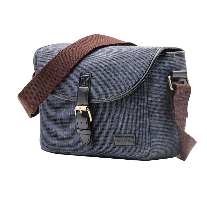 Campus estilo casual mini sola cámara SLR bolsa crossbody bolsa una máquina 1 espejo 2 espejo bolsa de la Cámara individual y bolsa inversa mochila