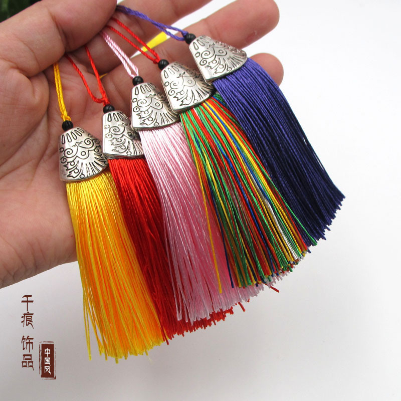 8cm fish mouth spike Chinese Knot Tassel spike pendant hanging diy accessories wholesale