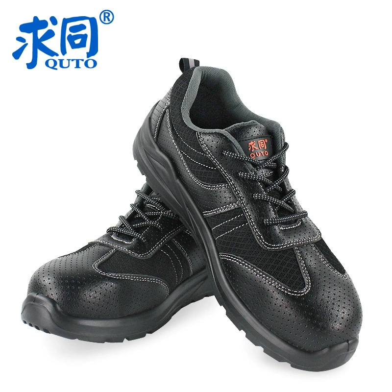 Tongtong 6107 Anti-Smashing Двойная плотность PU Дышащий кевлар Защитная обувь с защитой от проколов Обувь для охраны труда
