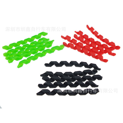 自行车车架保护套刹车线变速线线管保护胶螺旋状5种颜色5条包