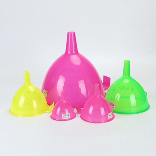 Long neck plastic oil funnel mini oil funnel kitchen oil dispenser separation funnel large wide mouth oil funnel transparent funnel