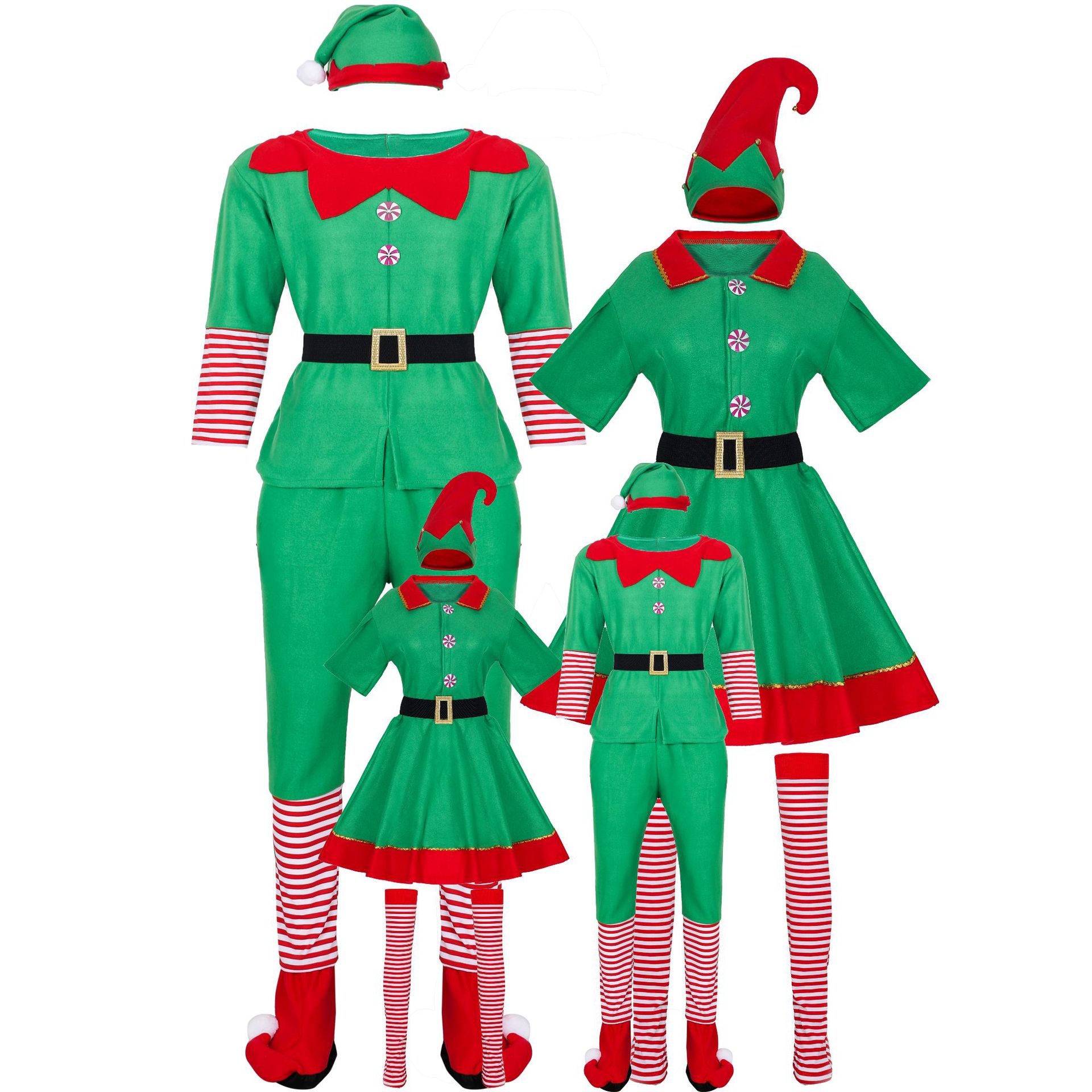 Disfraces de Halloween 2024 S-XXL Disfraz de Navidad para padres e hijos Disfraz de Navidad para fiestas familiares Disfraz de Navidad para actuaciones escénicas