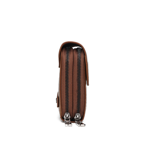  New Men's Handbag Large Capacity Korean Style Hand Carry Bag Business Casual Dual Zipper Hand Grab Bag Men's Bag Cover