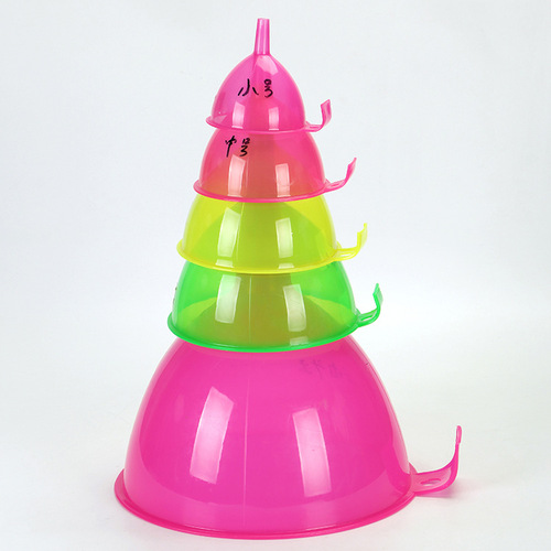 Long neck plastic oil funnel mini oil funnel kitchen oil dispenser separation funnel large wide mouth oil funnel transparent funnel