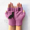 Demi-season street keep warm cute gloves, European style