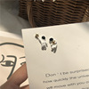 Cute space earrings, astronaut for elementary school students, silver 925 sample