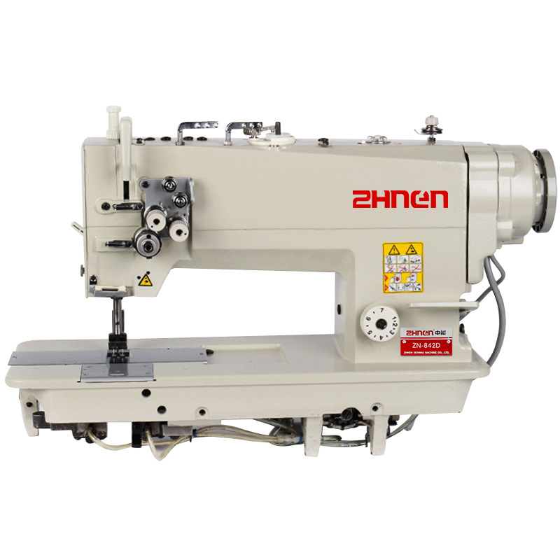 842/872 sola aguja Rod máquina doble de la aguja 845/875 aguja doble Rod ángulo recto que dobla la máquina de coser plana de la aguja doble de la impulsión directa de la computadora