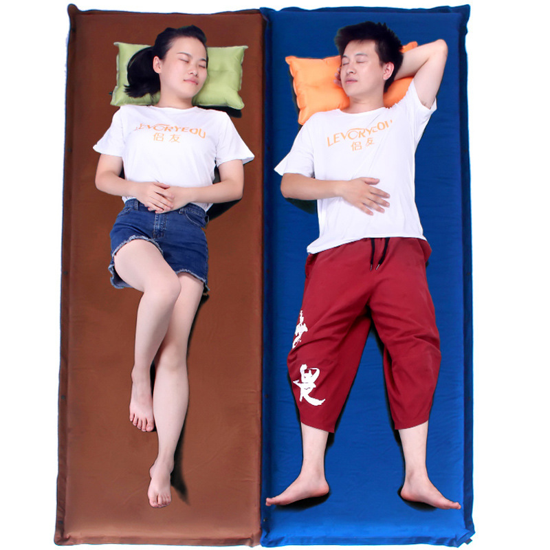 Outdoor Automatic Inflatable Cushion Single Thickened Widened Tent Sleeping Mattress Outdoor Camping Air Cushion