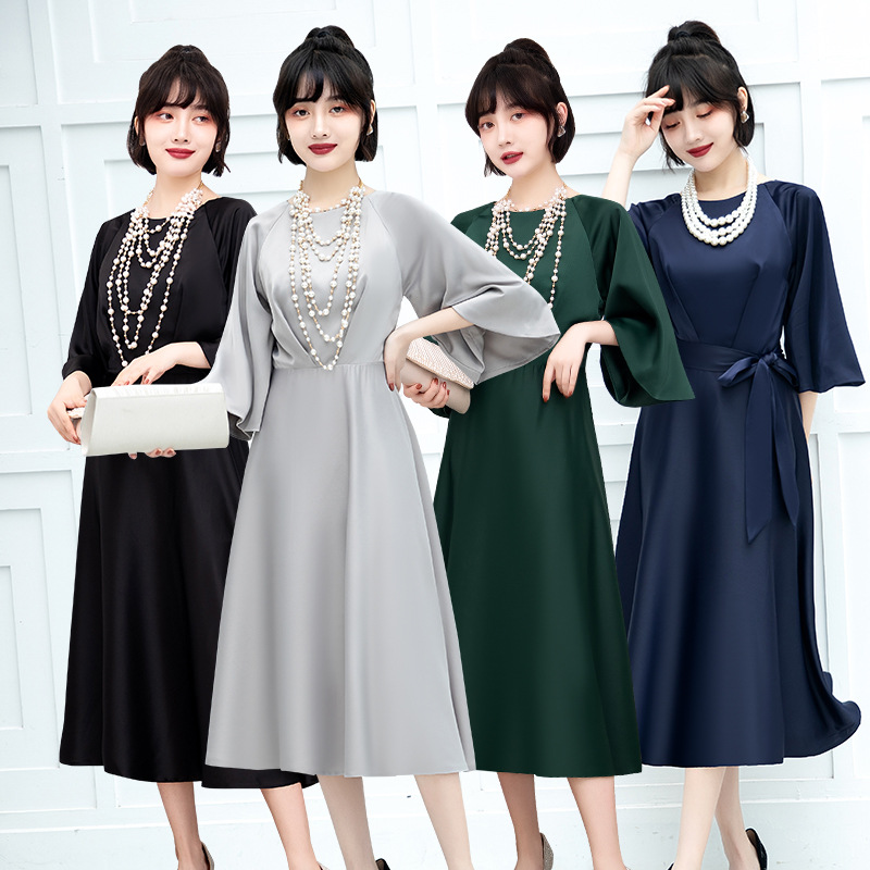 Nuevo vestido de noche transfronterizo para mujeres 2024eBay Amazon AliExpress temperamento vestido multicolor estilo se puede usar en tiempos ordinarios