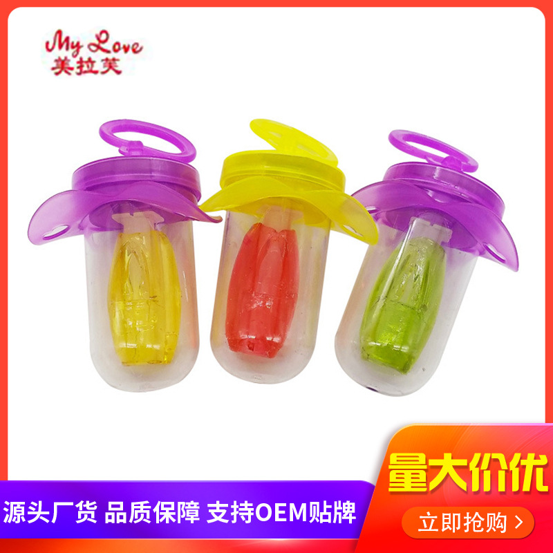 Creative Net red atmosphere lollipop fruit flavor luminous lollipop bar candy toy nipple whistle lollipop