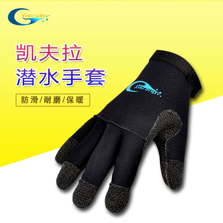 Yon Sub Kevlar 3MM перчатки для дайвинга перчатки для подводного плавания с моторной лодкой зимние теплые перчатки для плавания прямые продажи с фабрики