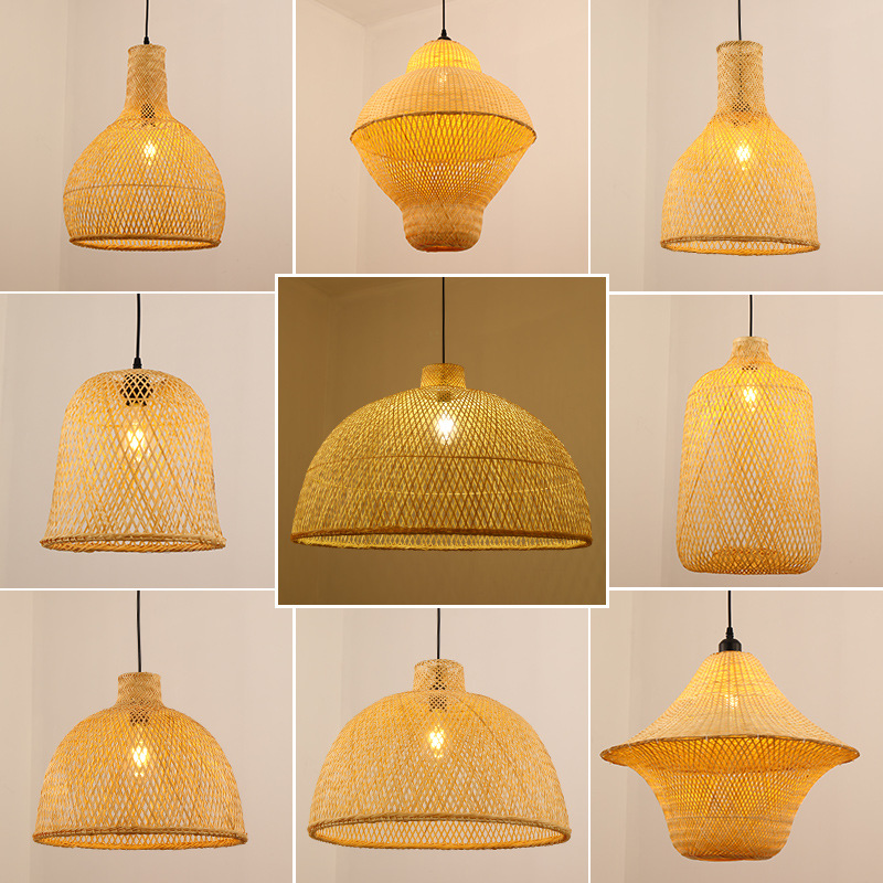 Chino araña de bambú creativo japonés Zen cama y desayuno té casa restaurante olla caliente restaurante Sudeste Asia araña Bambú