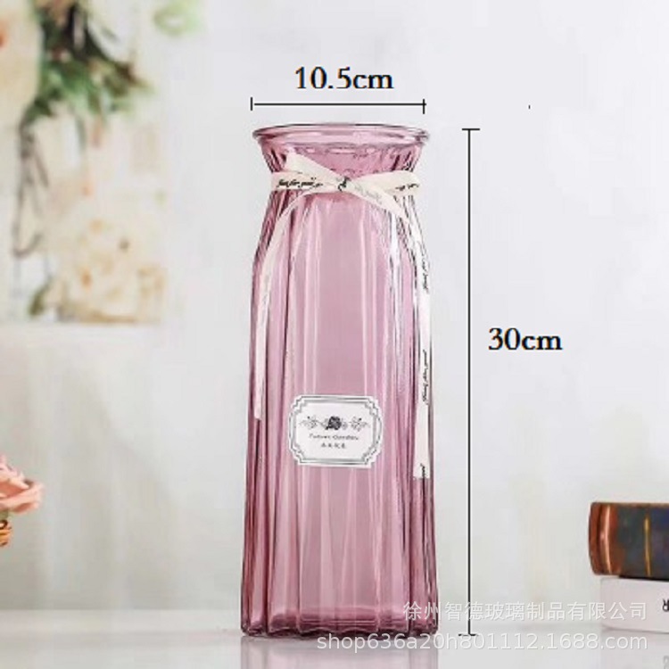 Al por mayor simple origami florero de cristal de color florero simple decoración de la sala de estar florero hidropónico florero