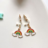 Cute cartoon earrings, fresh children's short ear clips, Korean style, simple and elegant design, no pierced ears, wholesale