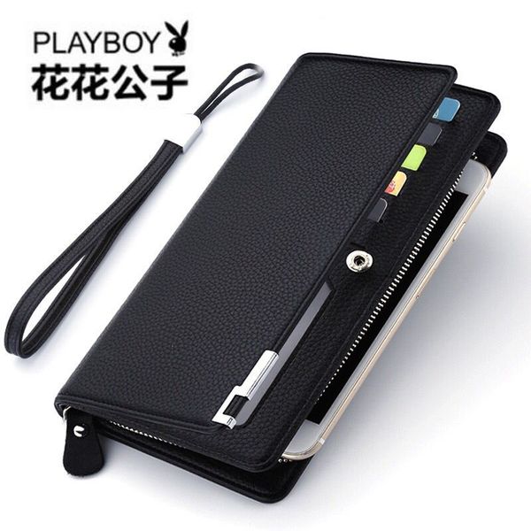 Long short wallet with zipper