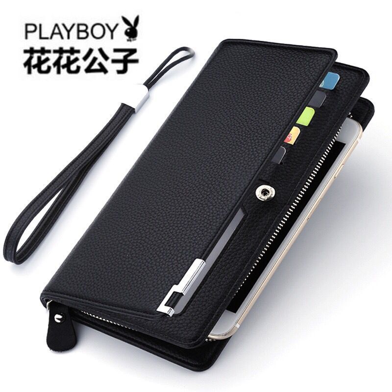 New Men's Wallet Long Wallet Multi-Card Slot Short Wallet Men's Business Zipper Multi-Functional Genuine Mobile Phone Bag New Men's Wallet Long Wallet Multi-Card Slot Short Wallet Men's Business Zipper Multi-Functional Genuine Mobile Phone Bag