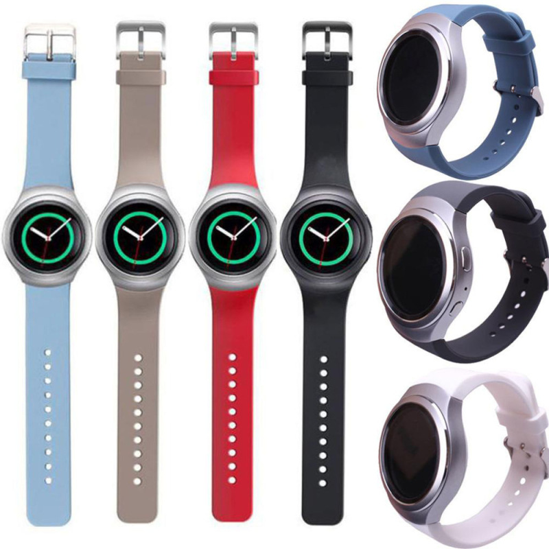 For Samsung Gear S2 SM-R720 / SM-R730 solid color silicone strap sports silicone strap For Samsung Gear S2 SM-R720 / SM-R730 solid color silicone strap sports silicone strap