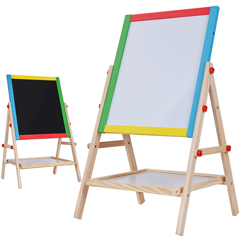 Pizarra Mágica Magnética de Doble Cara 2 en 1 de Madera, Multifuncional, para Aprendizaje Infantil image 1