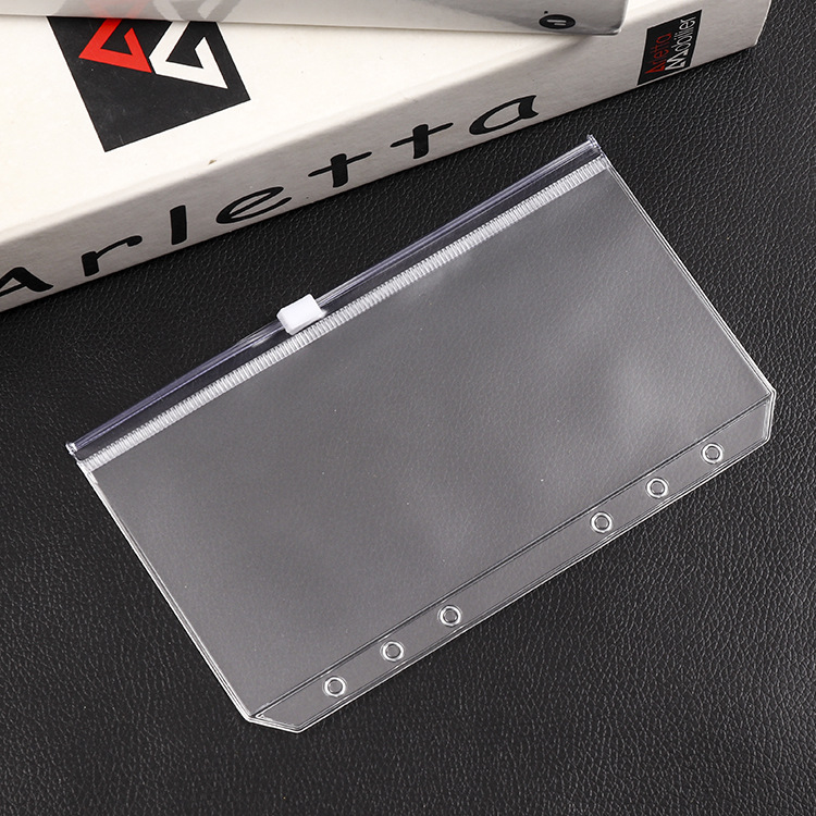 A5 a 6a 7b 5a 4pvcバインダー本収納袋手形名刺袋バインダー本手帳カバー書類チャック袋
