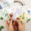 Cartoon cute set, plastic fashionable small bell for elementary school students, keychain, simple and elegant design, wholesale