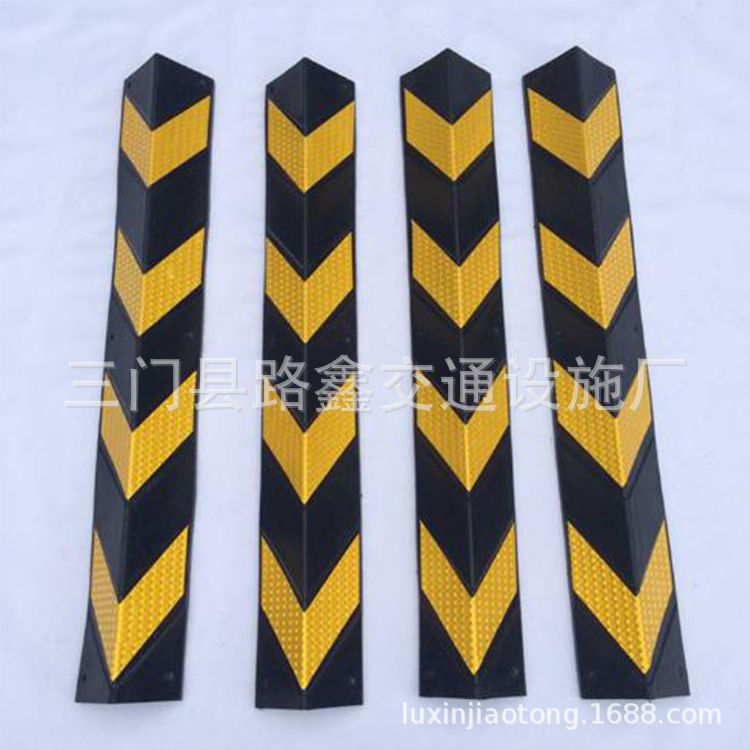 60cm停车场反光橡胶护角 防撞护墙角保护条厂家直供车库防撞条
