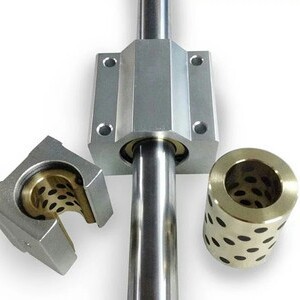 厂家高端品质SCS-20箱式直线滑块内衬黄铜石墨铜套 直线轴承座