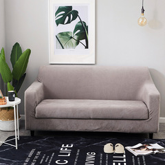 Cross-border e-commerce best-selling thick sofa cushion cover all-in-one universal cover elastic short plush solid color sofa cover anti-slip