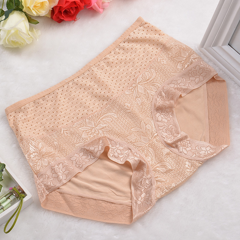 Xiaotianer 8943 roupa íntima feminina com cintura alta e levantamento de quadril, cuecas grandes de modal sexy e respirável