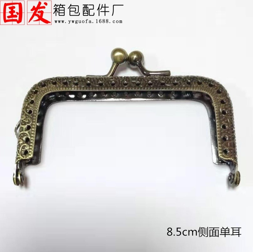 7.5cm relieve cuadrado 8.5cm máquina de relieve cuadrado cabeza de oro bronce oreja única