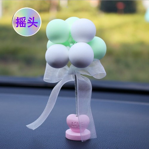 Car ornaments, car interior ornaments, cute and beautiful car clay shaking head confession balloons