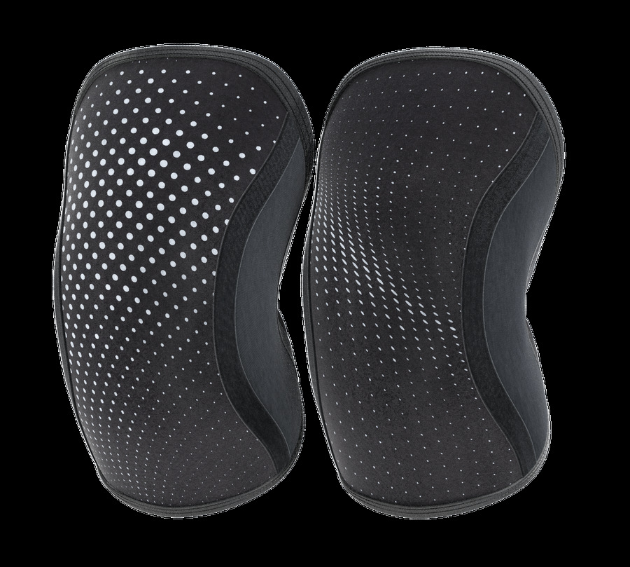 Rebonte 7MM de neopreno de levantamiento de pesas de baloncesto de béisbol almohadilla de la rodilla en cuclillas para los atletas de tracción resistente a la almohadilla de la rodilla de panal