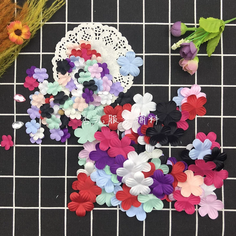 Новый многоцветный процесс формирования 3,5 см с тиснением DIY цветок сливы лист аксессуары для одежды свадебный головной убор аксессуары