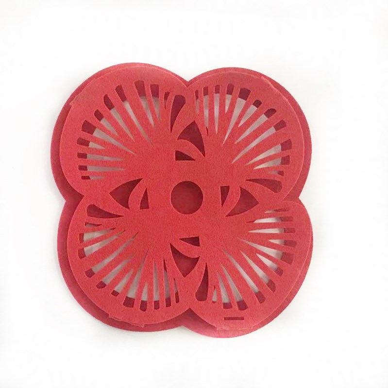 No tejido de la boda decoración de la boda suministros Lotus mariposa libélula boda diseño de la habitación grande pegatinas de boda