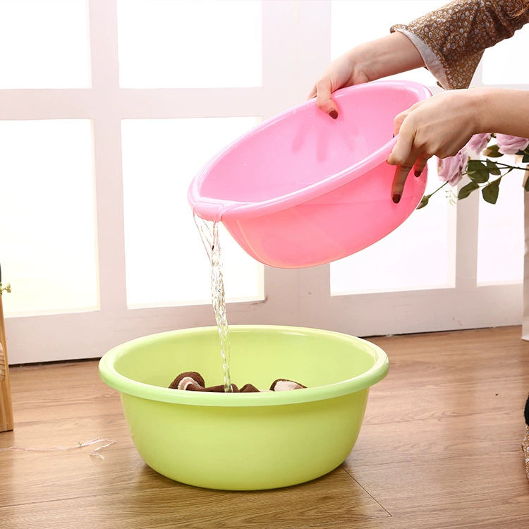 Plastic big universal washbasin for home use for laundry, increased thickness, wholesale