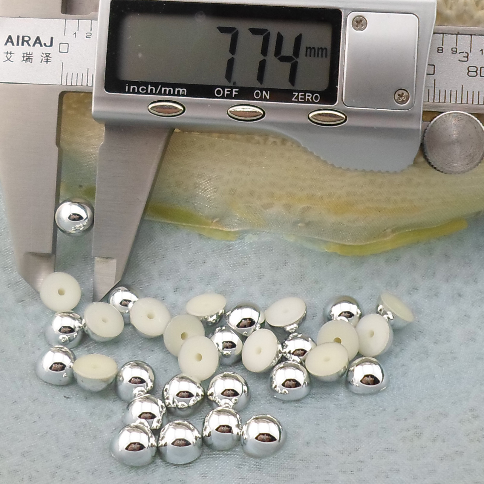 （塑料）8MM塑胶半圆鞋子包包装饰铆钉配件  手机贴蘑菇形状柳丁