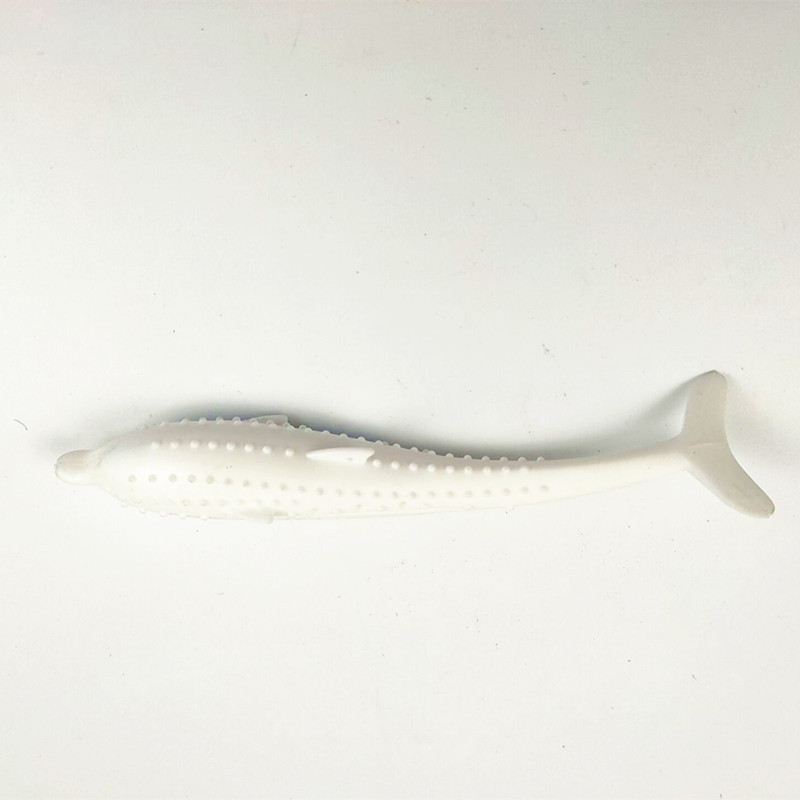 Venta caliente transfronteriza gato diente limpieza juguete menta silicona delfín juguete gato cepillo gato juguete gato teethbrush