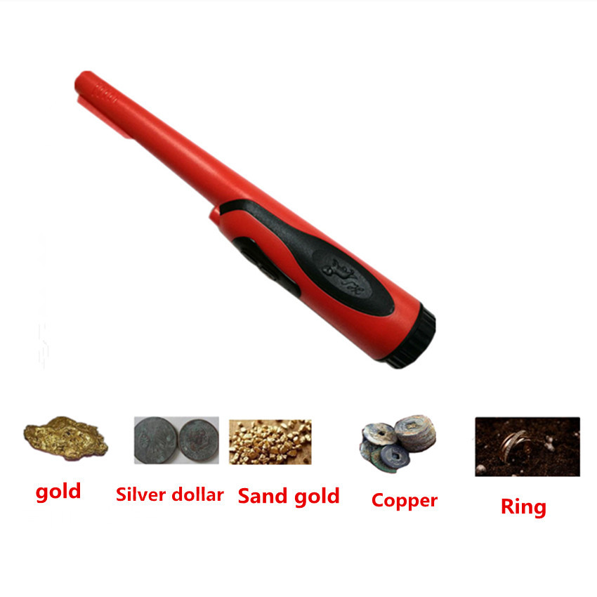 新款高灵敏度防水手持金属探测器水陆两用定位棒考古探测金银铜