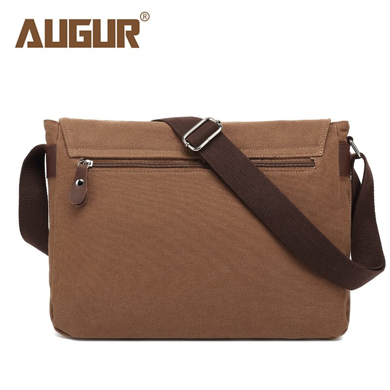 Transfronteriza nueva bolsa de lona bolsa de hombro de los hombres bolsa de mensajero retro casual mensajero estudiante mochila unisex