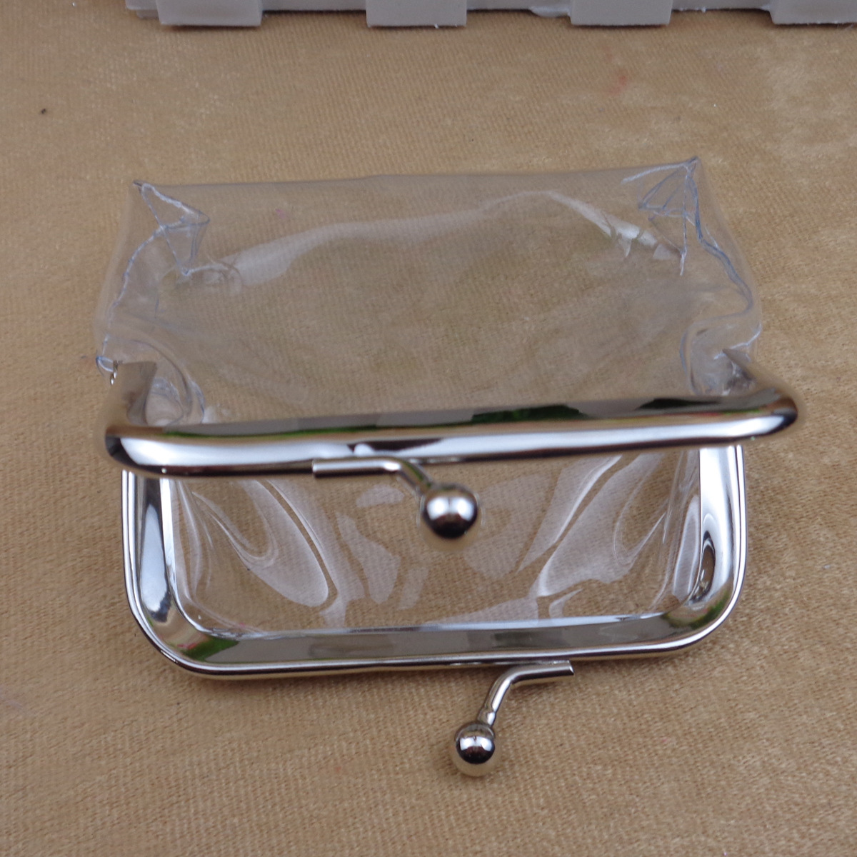 Factory direct transparent coin purse 4 inch bank card bag key wallet coin gift bag