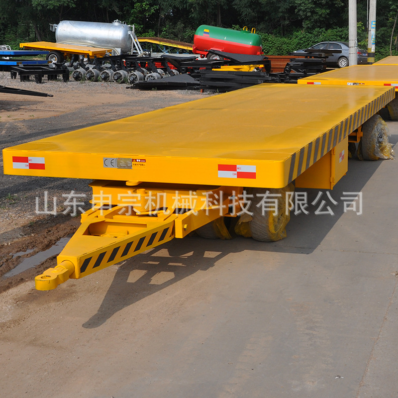 供应大型平板拖车 25吨平板拖车 牵引拖车 可转向重型平板拖车