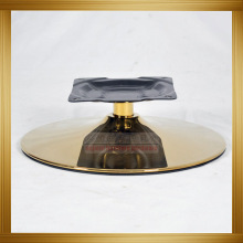 上乘品质休闲转椅底座电镀香槟金喇叭形底盘沙发底座尺寸多种批发