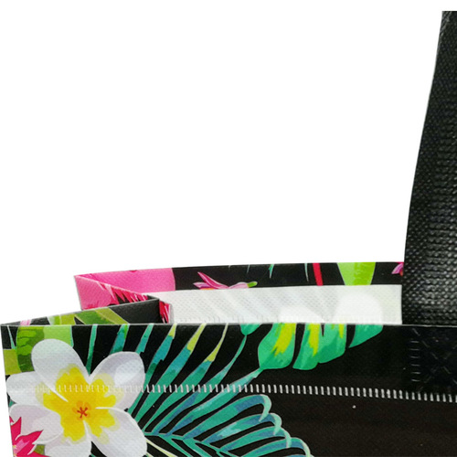 Manufacturer's coated non-woven fabric hand-held clothing handbag advertising shopping bag printed logo