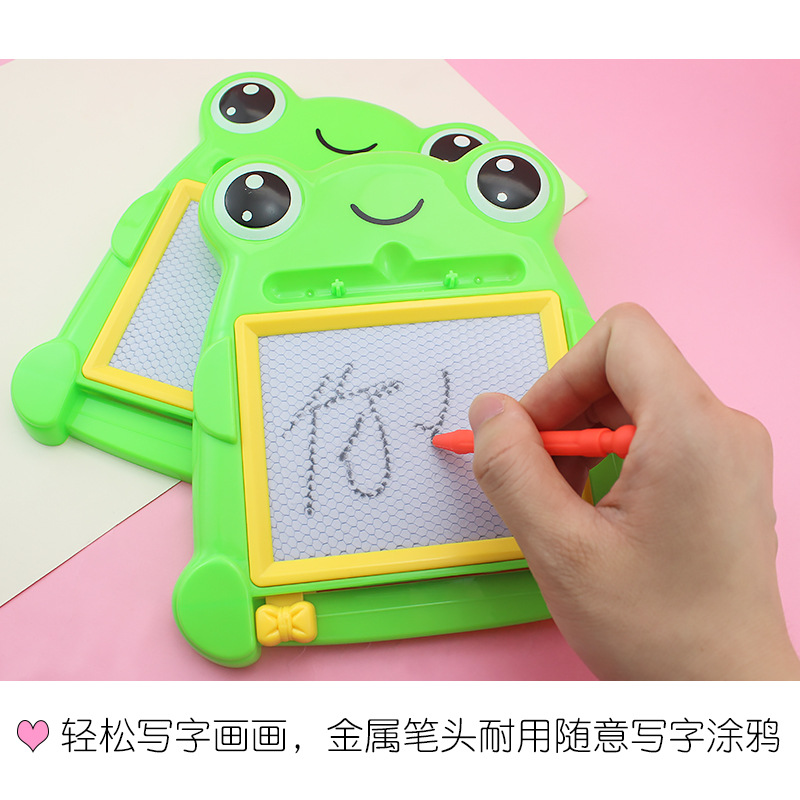 Nueva rana de dibujos animados tablero de escritura magnética juguetes educativos para niños tablero de dibujo de estudiantes de jardín de infantes tablero de graffiti de educación temprana