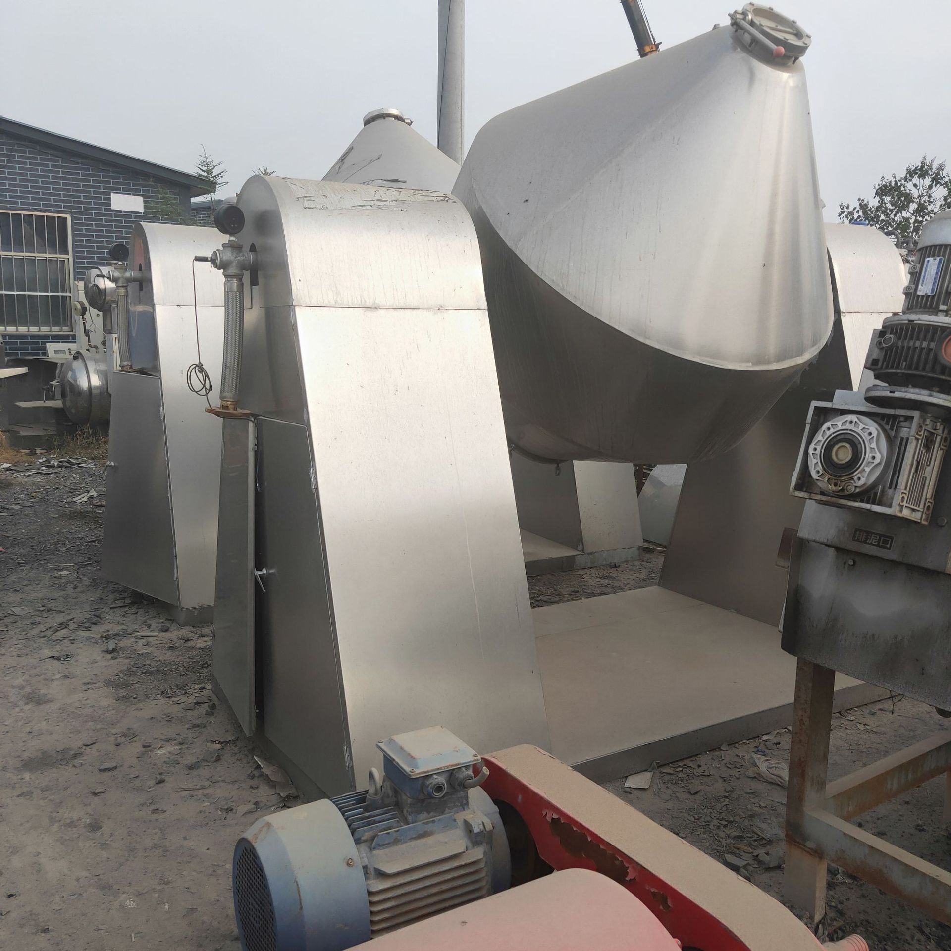 购销二手双锥真空回转干燥机 二手1000升不锈钢双锥真空干燥机