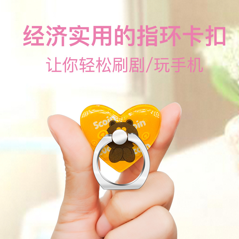 Tenedor creativo del anillo del teléfono móvil del metal del tenedor del anillo del coche