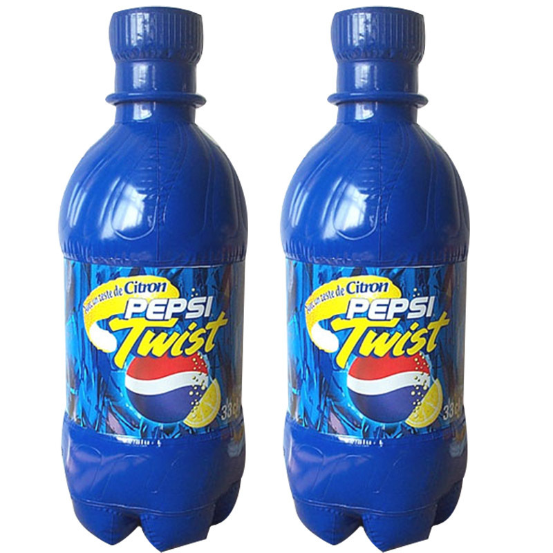 厂家做户外充气广告瓶子 pvc充气可乐广告瓶 充气保健酒瓶子