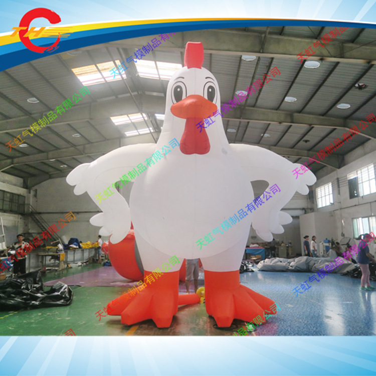 【卡通充气公鸡气模】 婚庆活动充气卡通气模 牛津布公鸡卡通