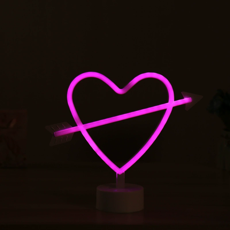 LED неоновая декоративная подсветка, форма огненная птица/радуга/сердце, DC4.5V IP42, 2835 LED по 120 шт./м
